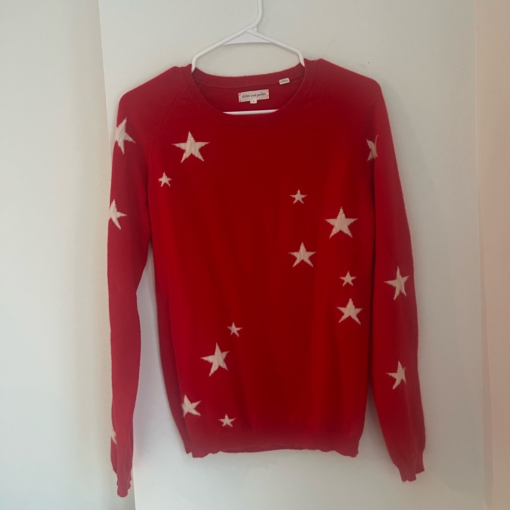 Chinti & Parker Vibrant Red Knit Top